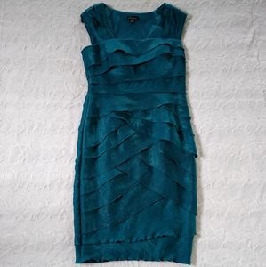 Signature By Sangria Tiered Shimmer Dress